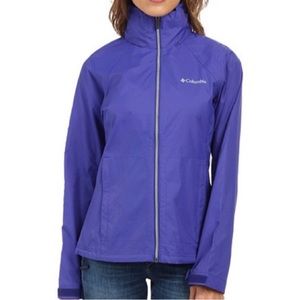 Columbia Women’s Rain Jacket Switchback II 1494881 Packable Purple Size M
